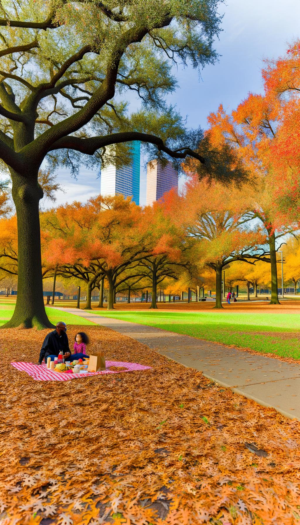 Houston park in the autumn